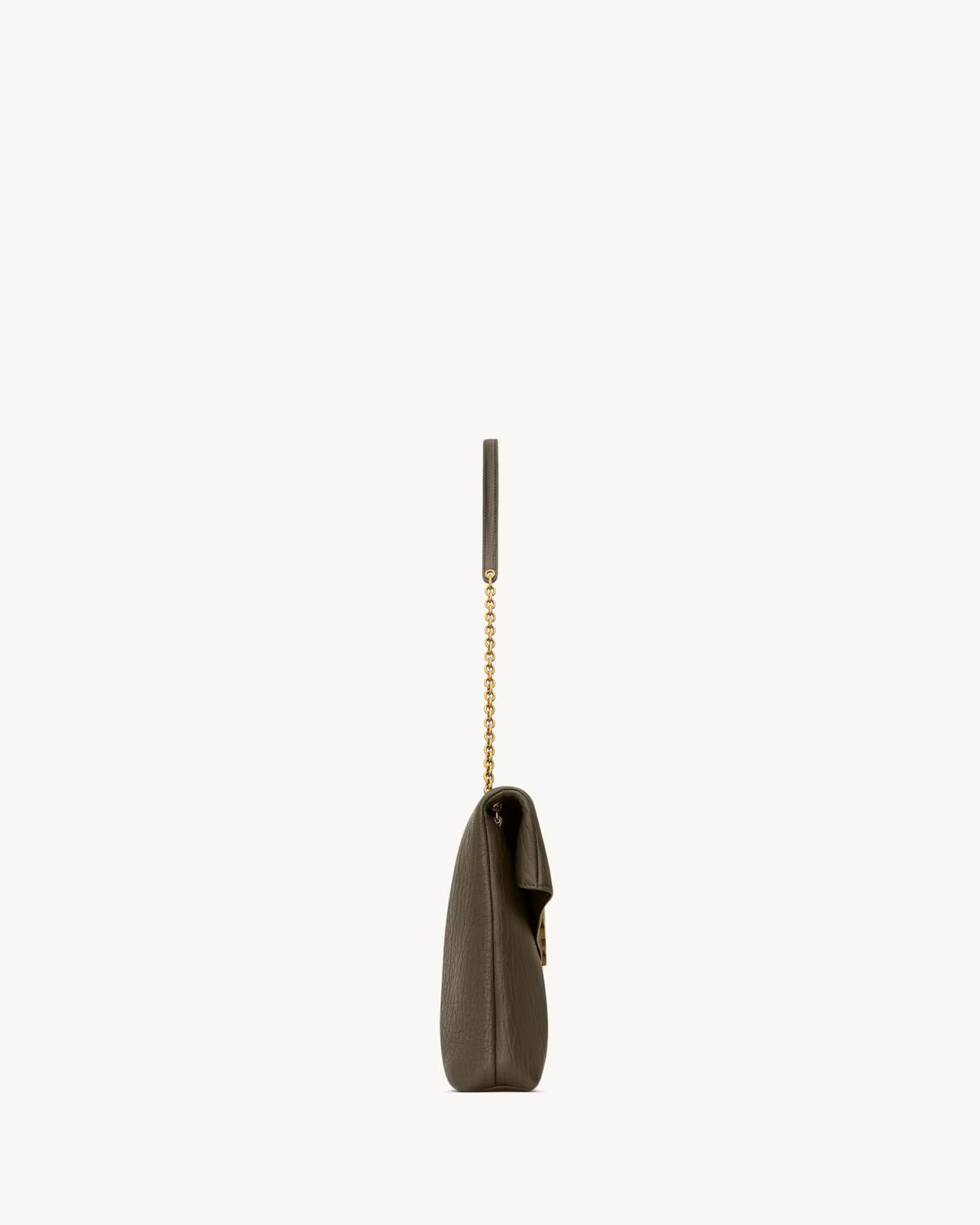 YSL Large Cassandre envelope-style pouch made of lambskin with chain