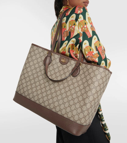 GG Ophidia Large GG canvas tote bag
