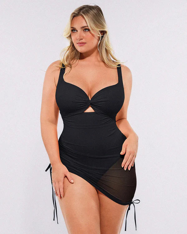 Smart Sculpt™ All-In-One Mesh Wrap Shaping Swimsuit