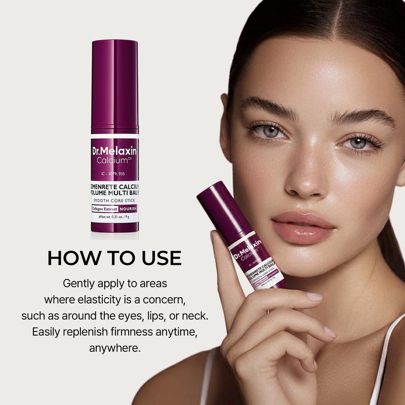 Dr. Melaxin Calcium Multi Balm – Korean Collagen Eye Stick for Fine Lines, Hydration & Firming 9g