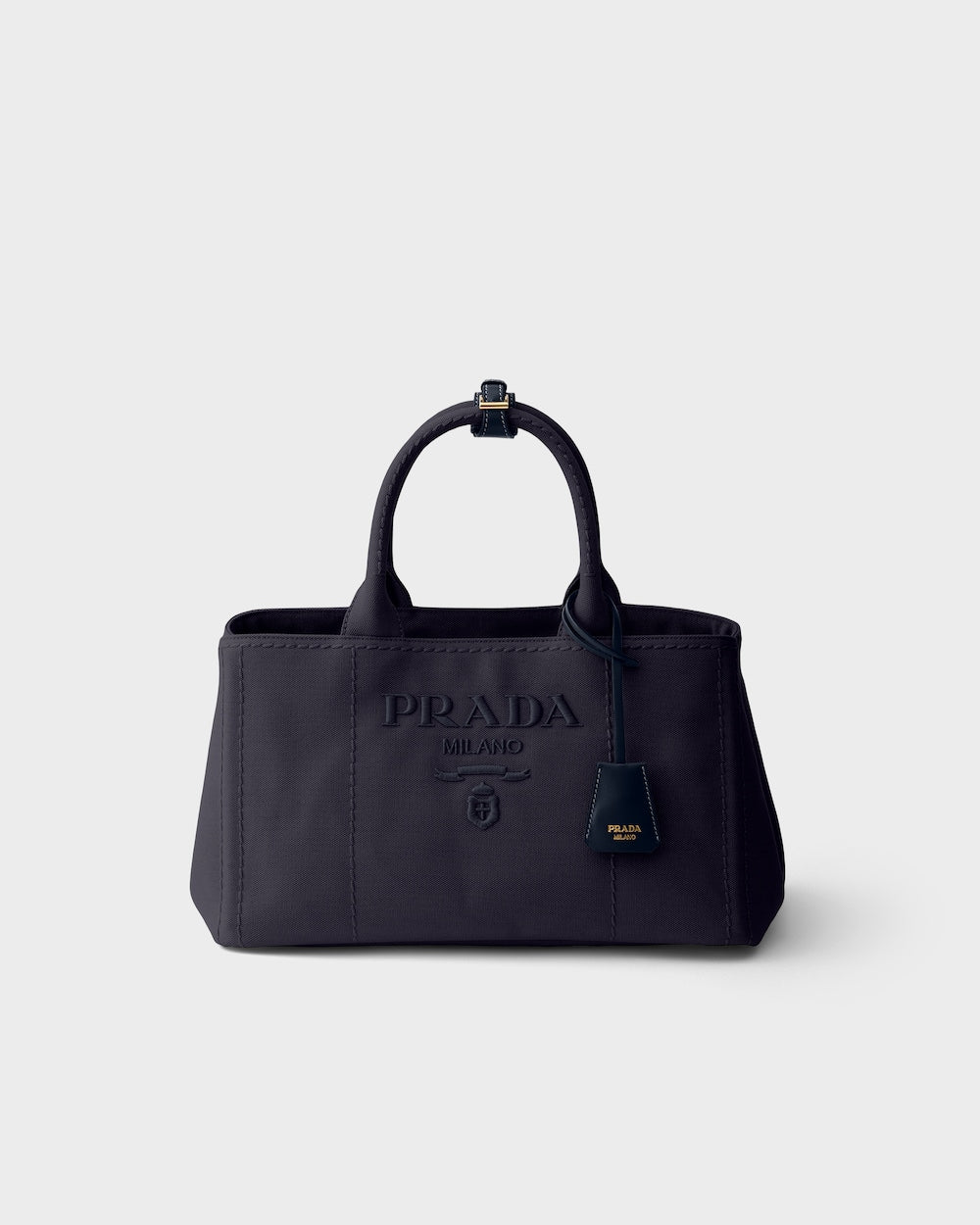 Prada Jardinière large cotton canvas handbag