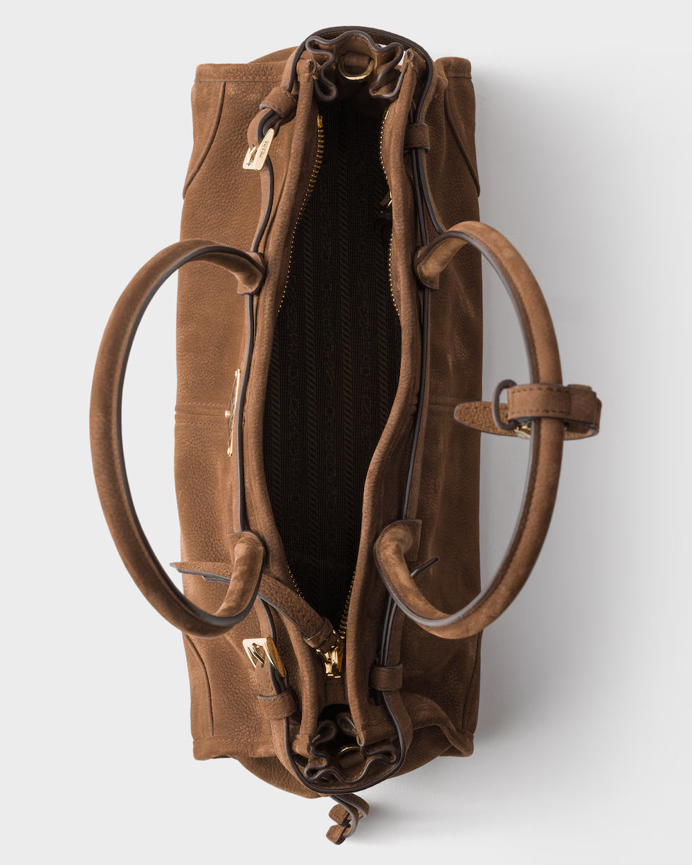 Prada Bonnie medium nubuck leather handbag