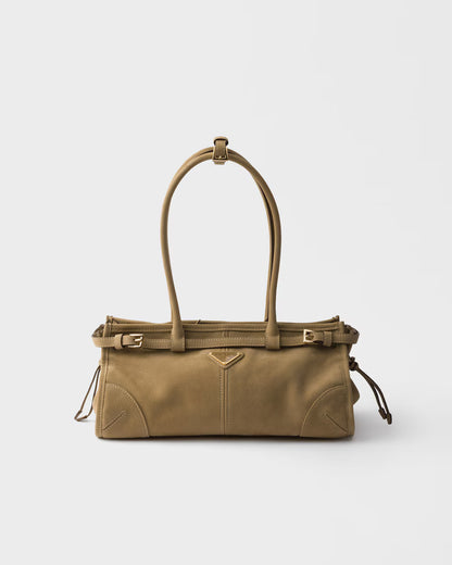 Prada Bonnie medium nubuck leather handbag