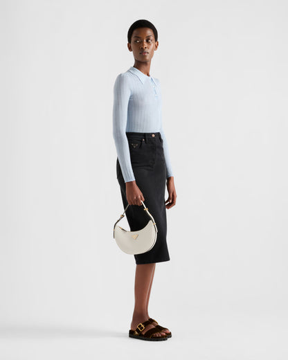 Prada Arqué small leather shoulder bag