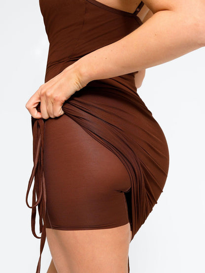 Smart Sculpt™ CurveSculpt Ruched Mini Dress
